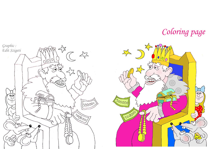 Coloring page-Greedy king